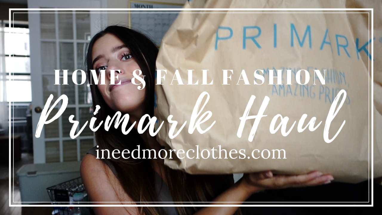 Home Decor & Fall Fashion Primark HAUL! | VIDEO