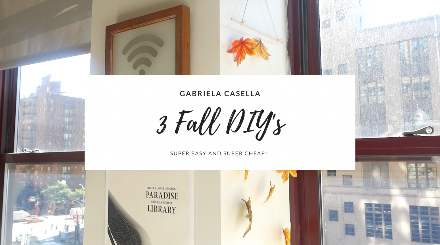 3 Fall DIY Room Decor Projects- SUPER easy and super inexpensive! VIDEO